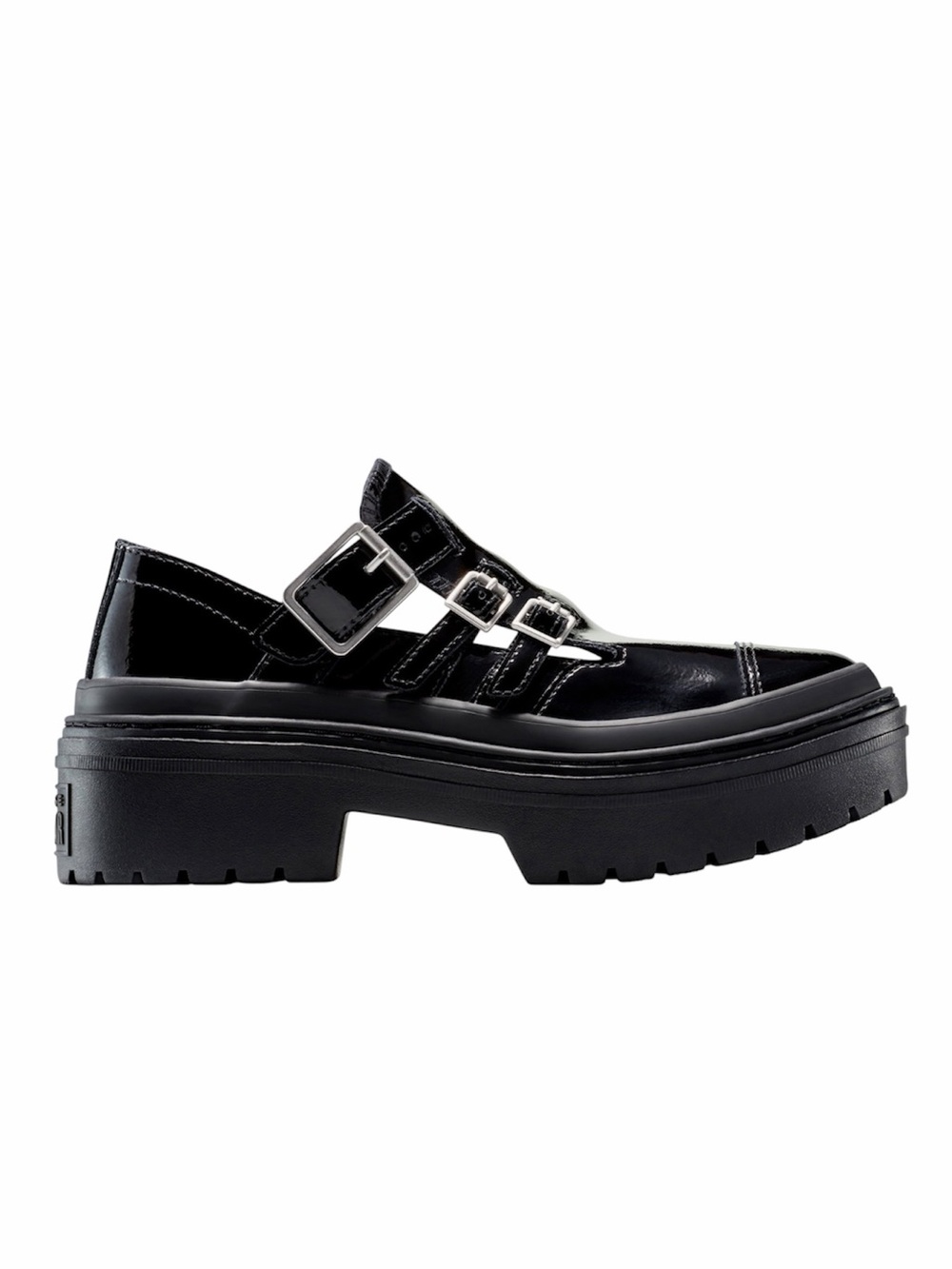 Converse Chuck Taylor All Star Lugged Heel Mary Jane Shoes Black